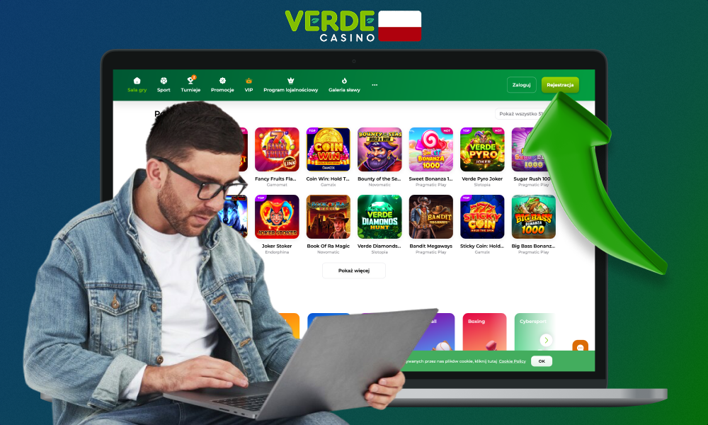 Rejestracja w Verde Casino daje dostęp do wszystkich funkcji platformy